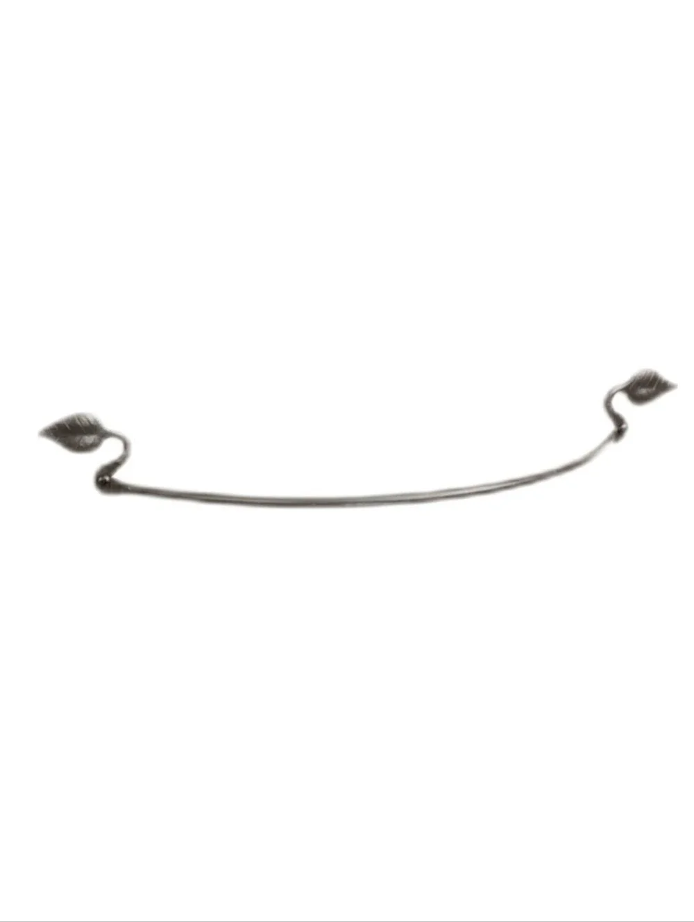 Urban Forge Leaf Hand-Forged Iron Towel Bar Coal Black 32